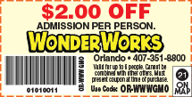 Special Coupon Offer for WonderWorks