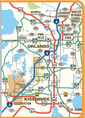 Preview image of Orlando area map